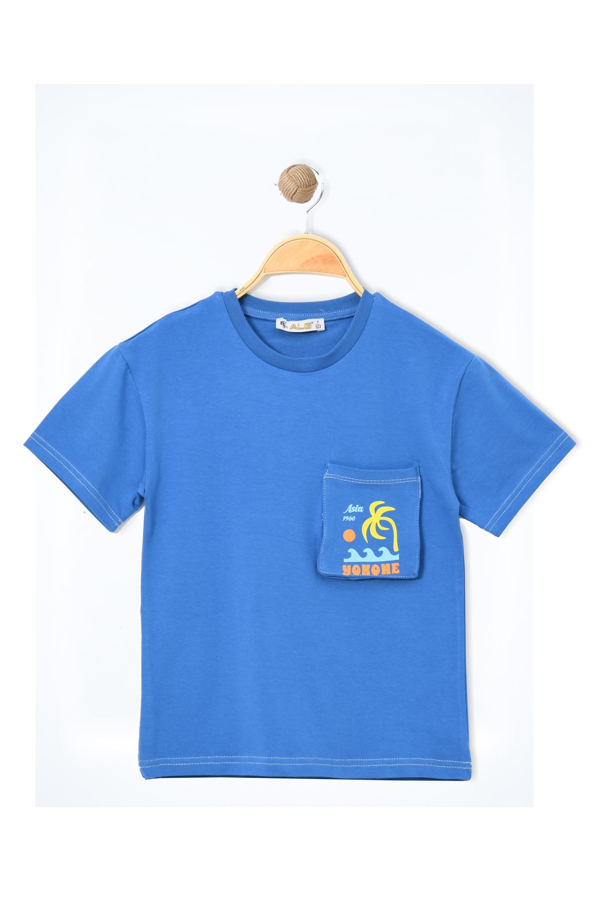 3-7 Age Pocket Printed T-Shirt Indigo - 224820.1576.