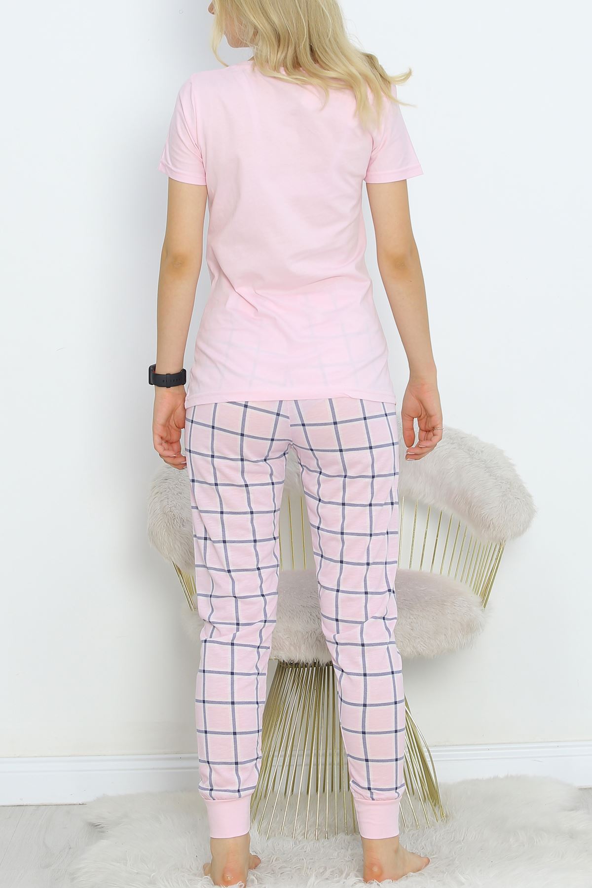 Patterned Pajama Set Dusty Pink - 18964.1567.