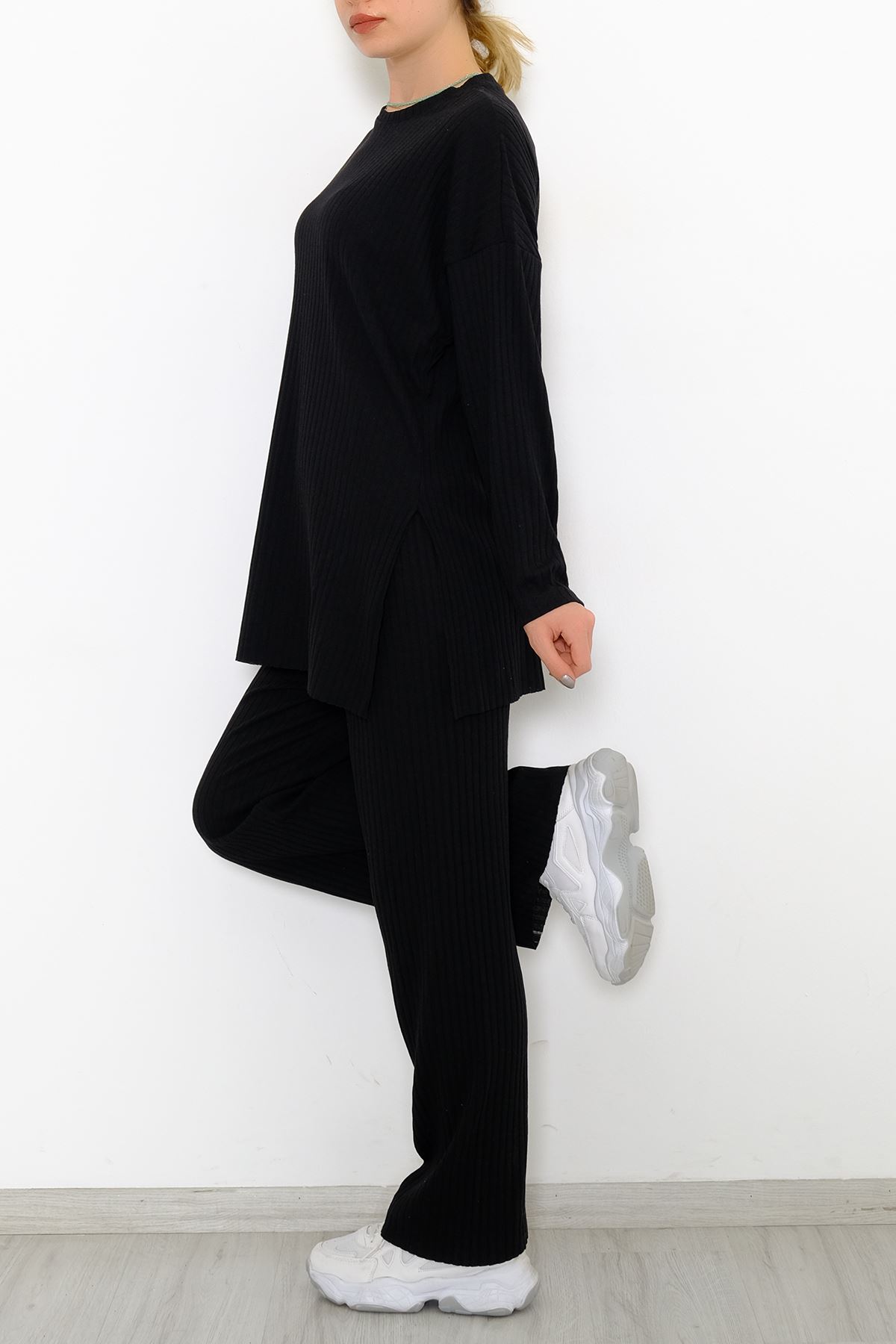 Long Sleeve Fitted Suit Black - 10147.1567.