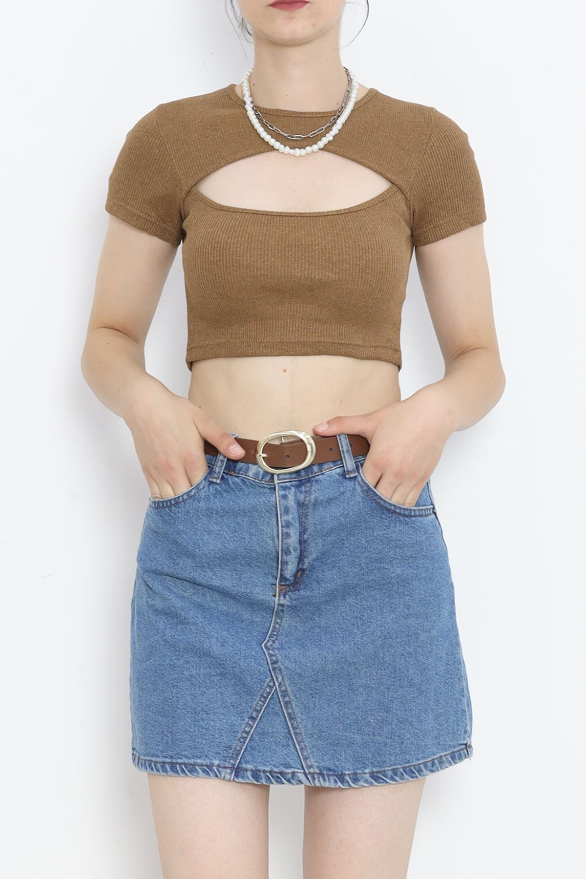 Low-cut Crop Body Coffee - 4121.1567.