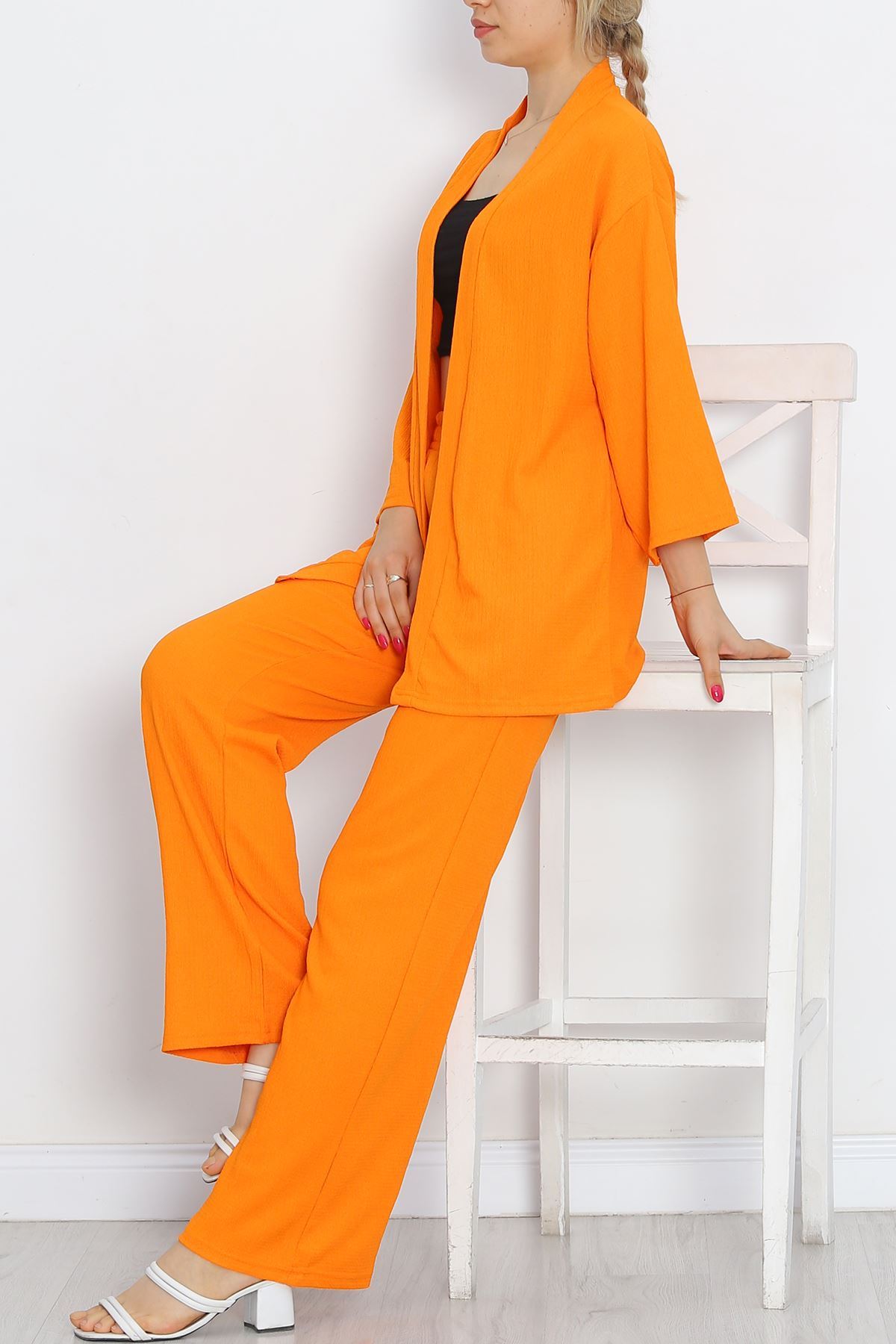 Long Kimono Suit Oranj - 722.1247.