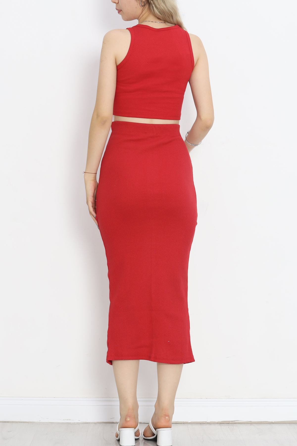 Camisole Skirted Suit Red - 16607.1567.