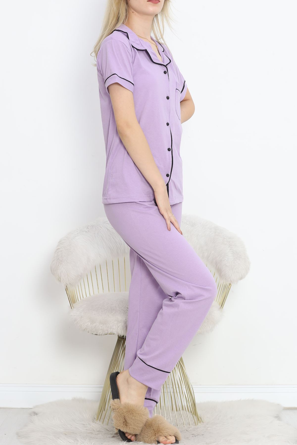 Pajama Set with Front Pocket Lilasiyah - 11404.1048.