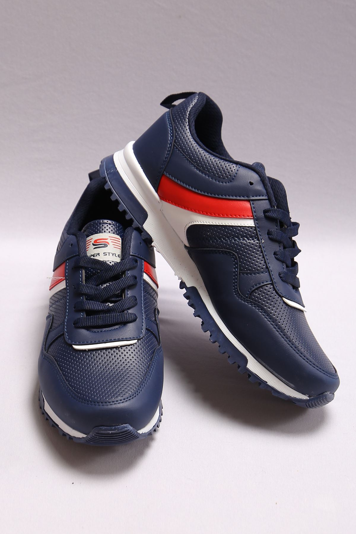 Men's Sneakers Navy Red - 18518.264.