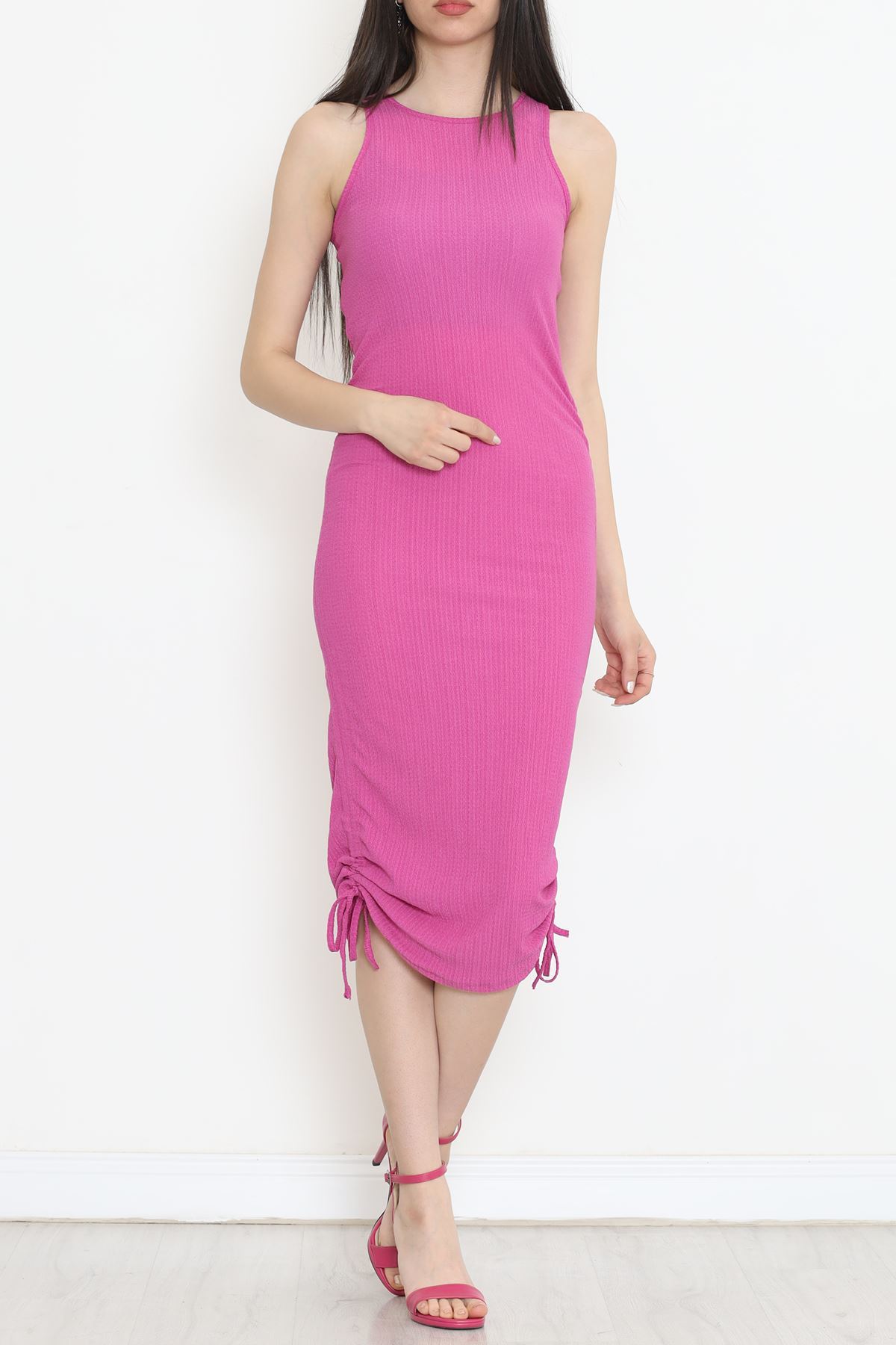 Shirred Dress Fuchsia - 12579.631.