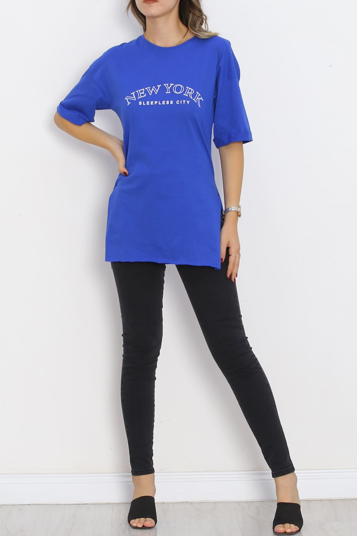 Printed Double Sleeve T-Shirt Saks - 16560.1567.