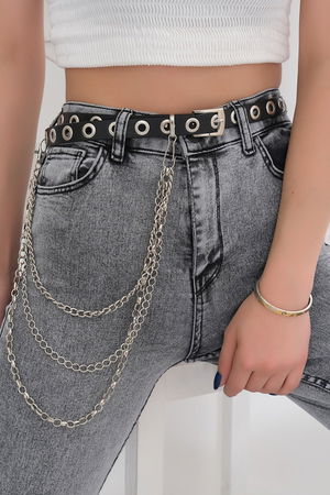 Belt with Chain Accessories Black - 9920.1140.