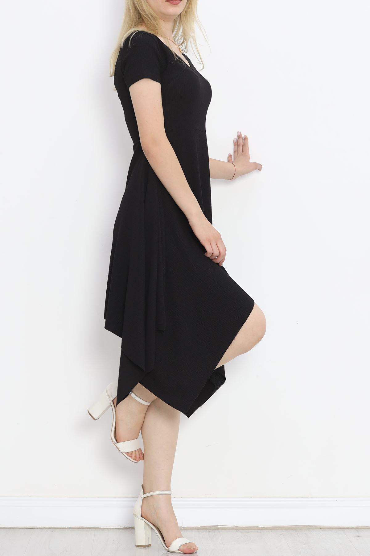 V Neck Dress Black - 18728.701.