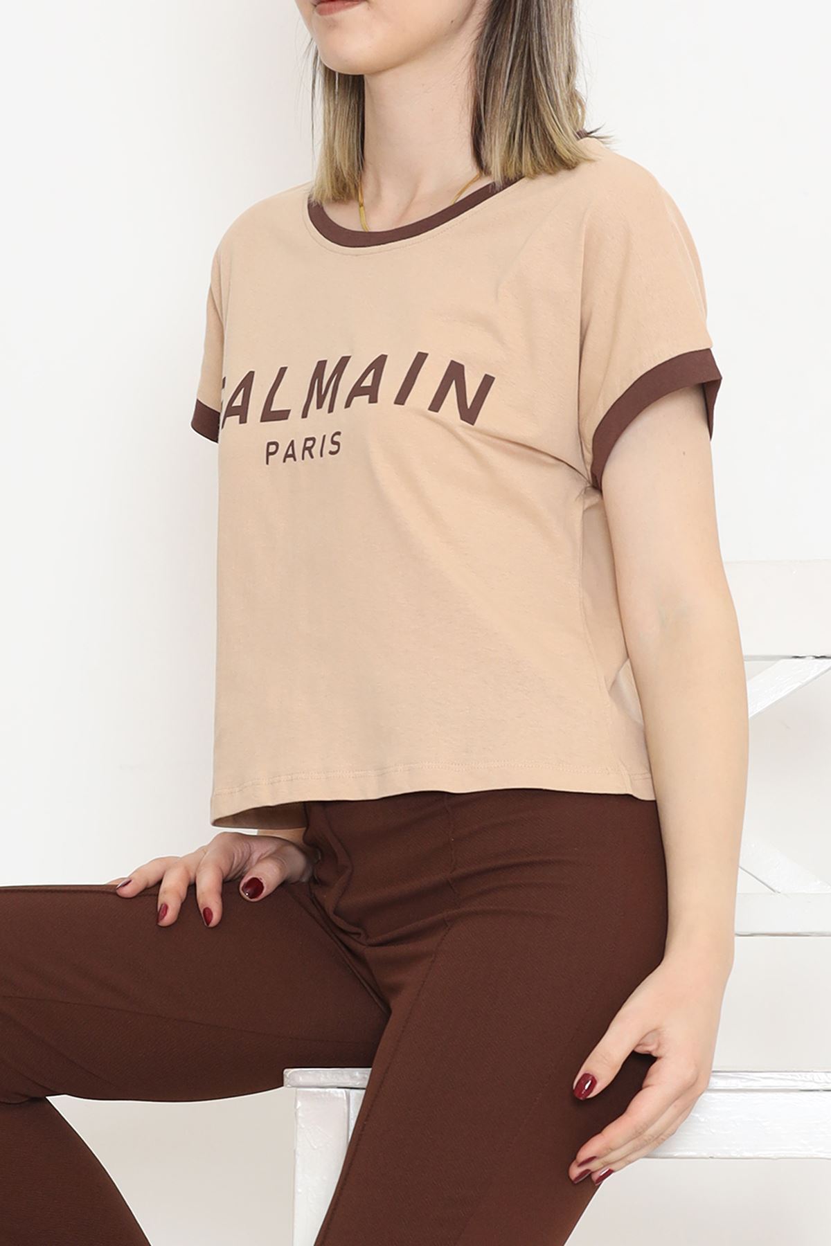 Printed T-shirt Beige - 16553.1567.