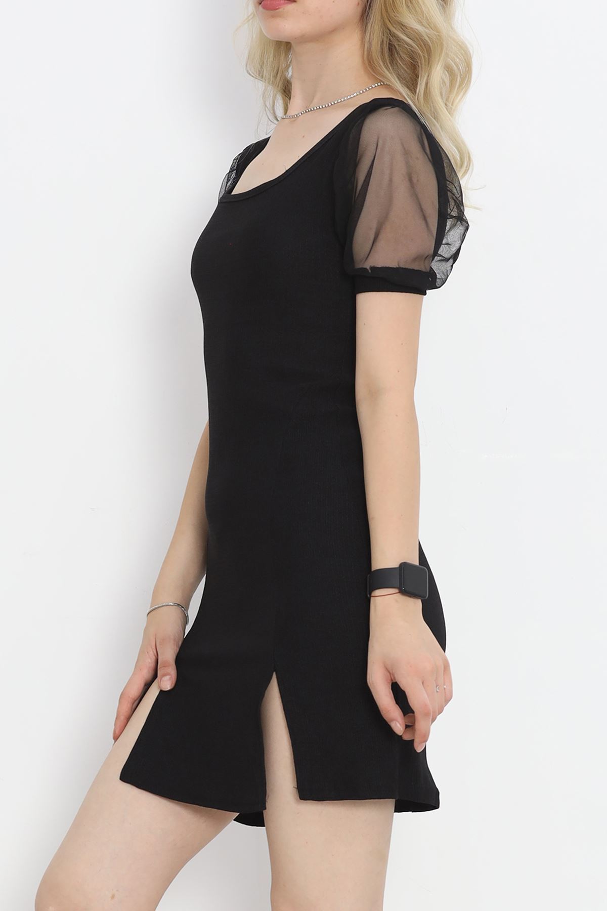 Square Neck Dress Black - 18732.701.