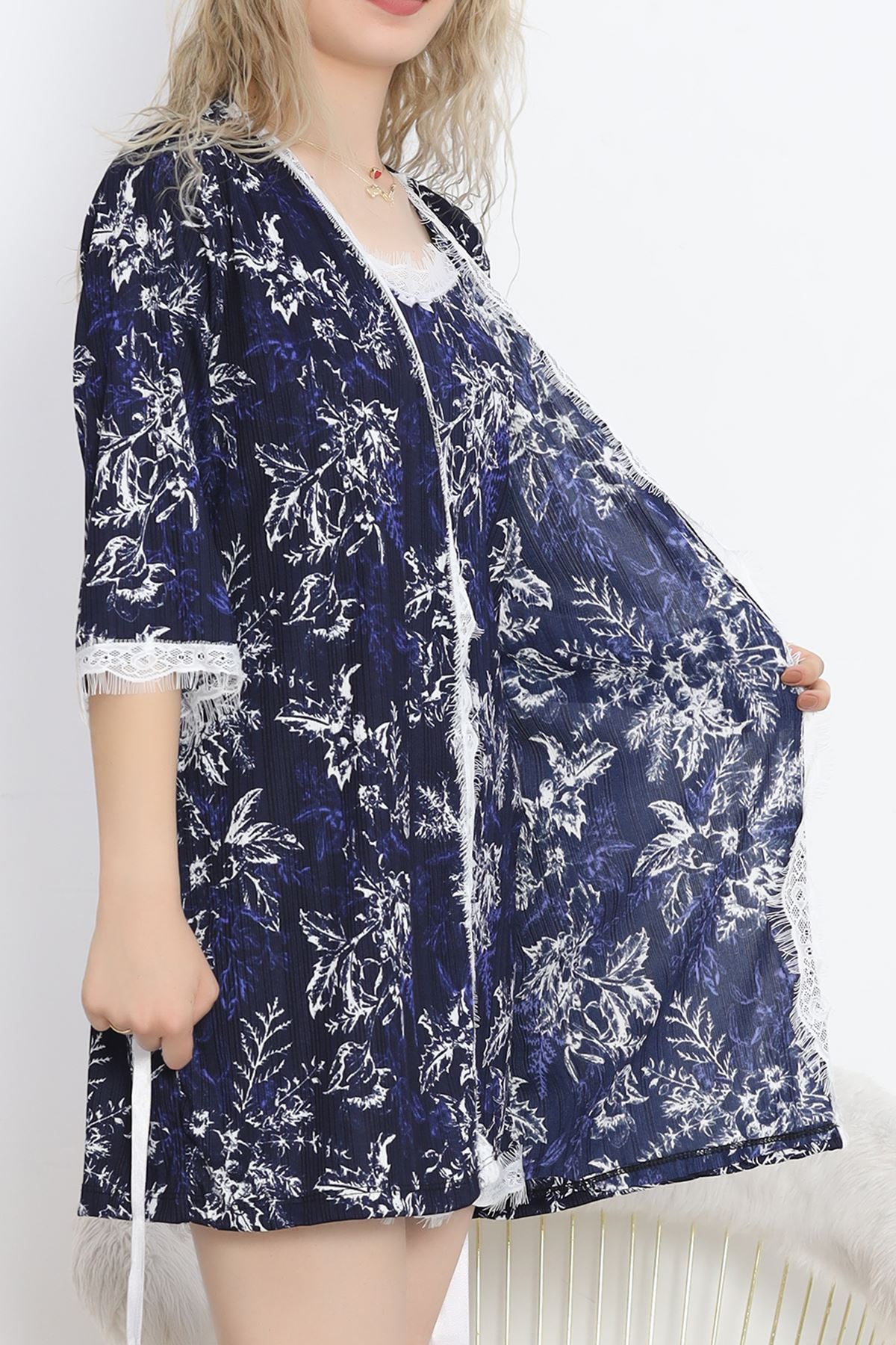 Printed Pegasus Pajama Set Dark Blue - 747.1287.