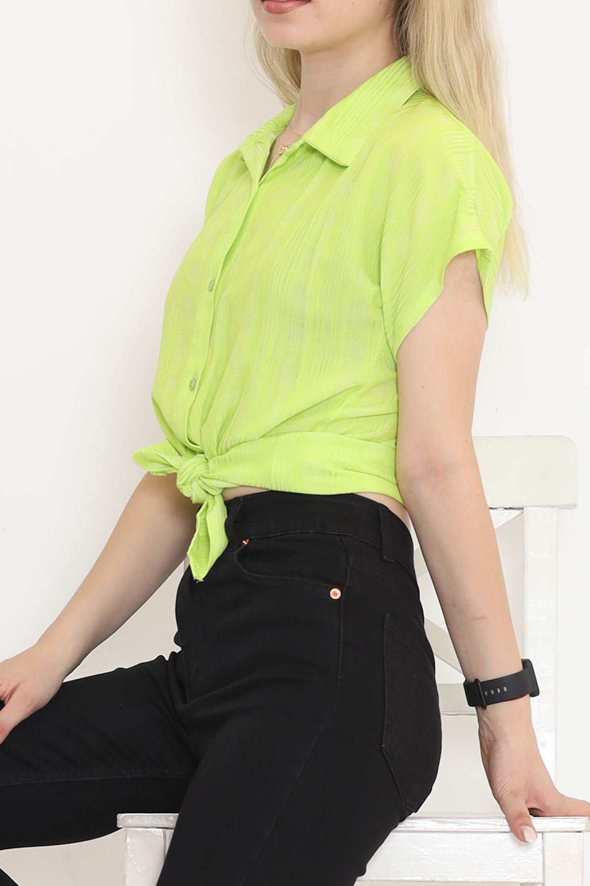 Bat Sleeve Shirt Pistachio Green - 16508.1775.