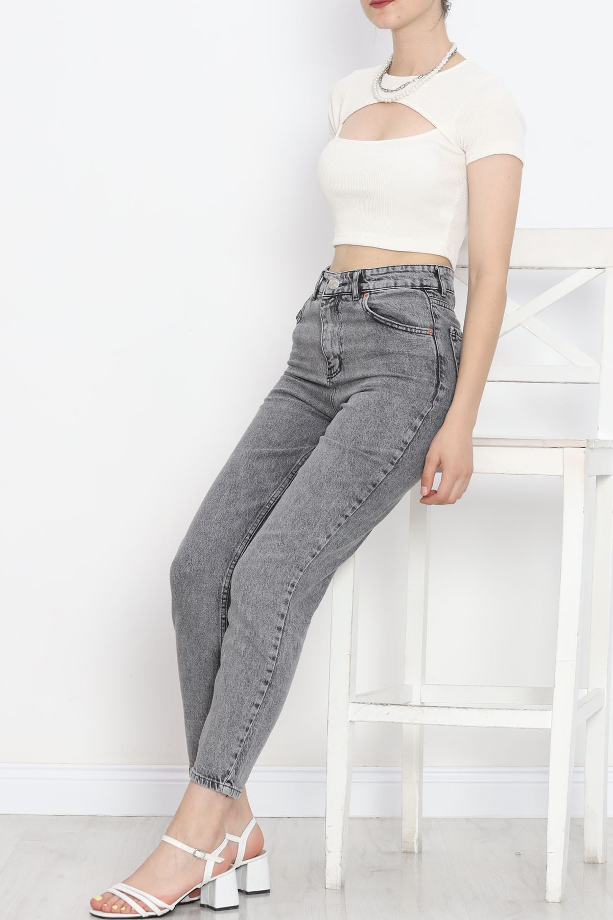 Low-cut Crop Body Ecru - 4121.1567.