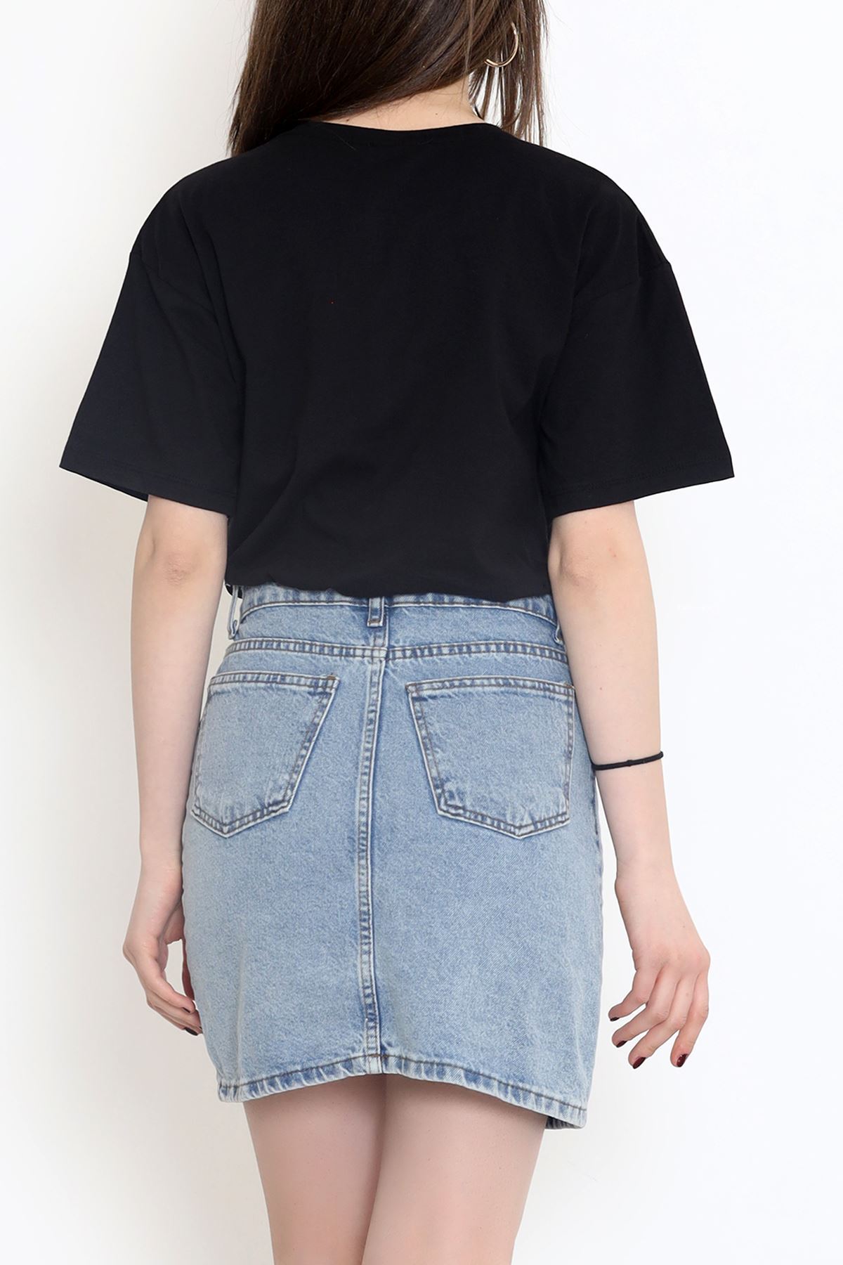 T-shirt with Elastic Waistband Black - 16546.1567.