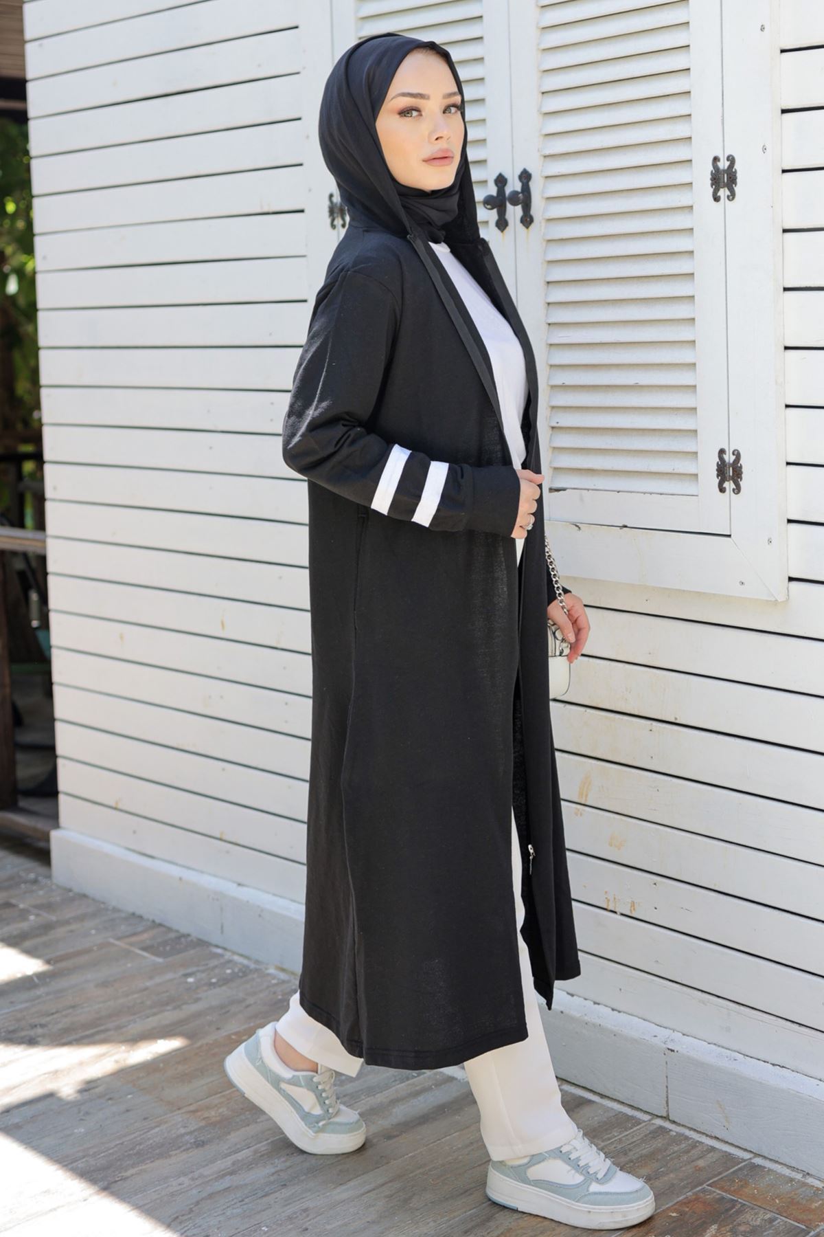 Zippered Abaya Black - 20342.1778.