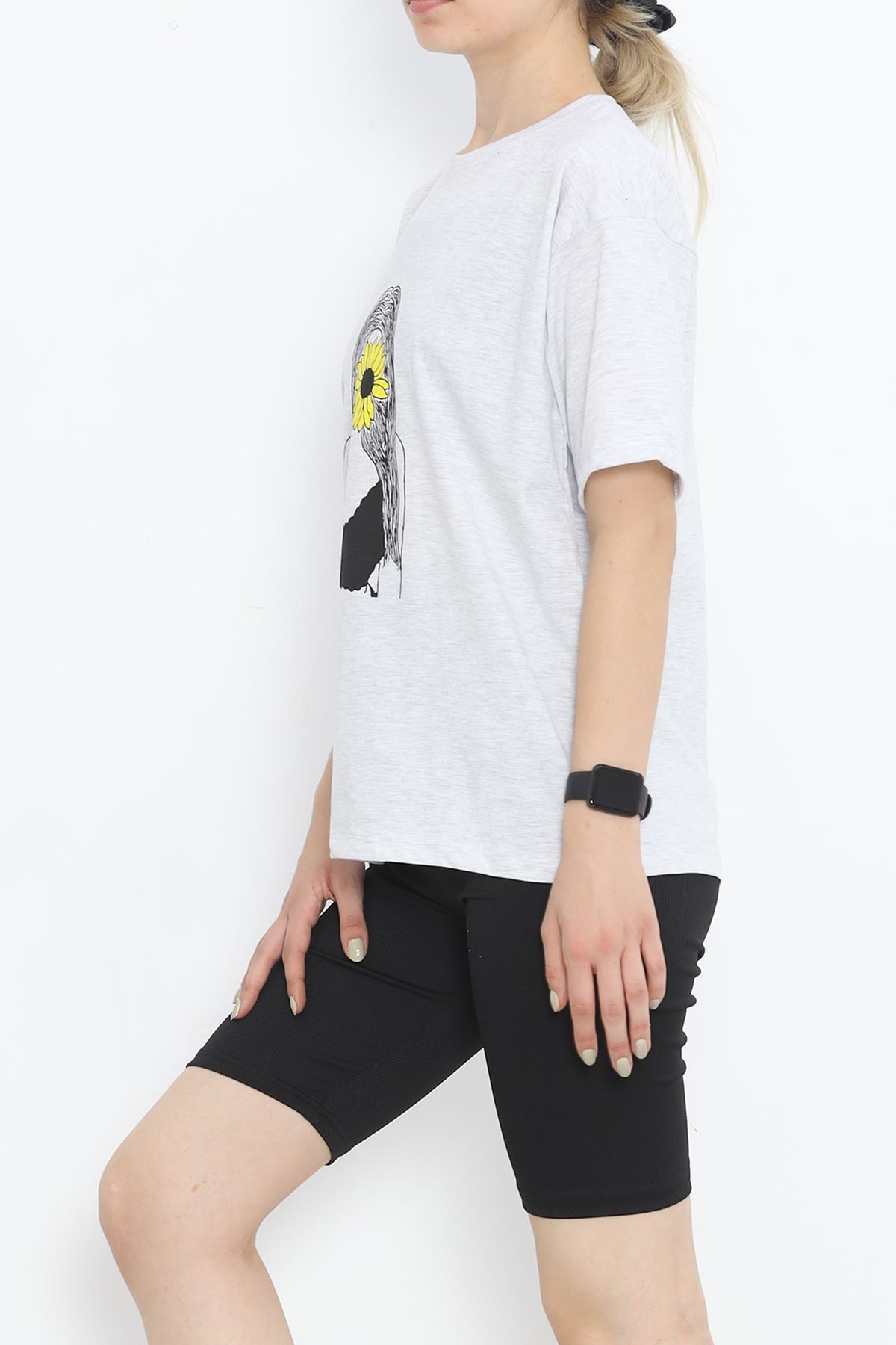 Printed T-shirt Gray - 16521.1567.