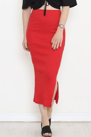 Camisole Skirt with Slits Red - 108001.1567.