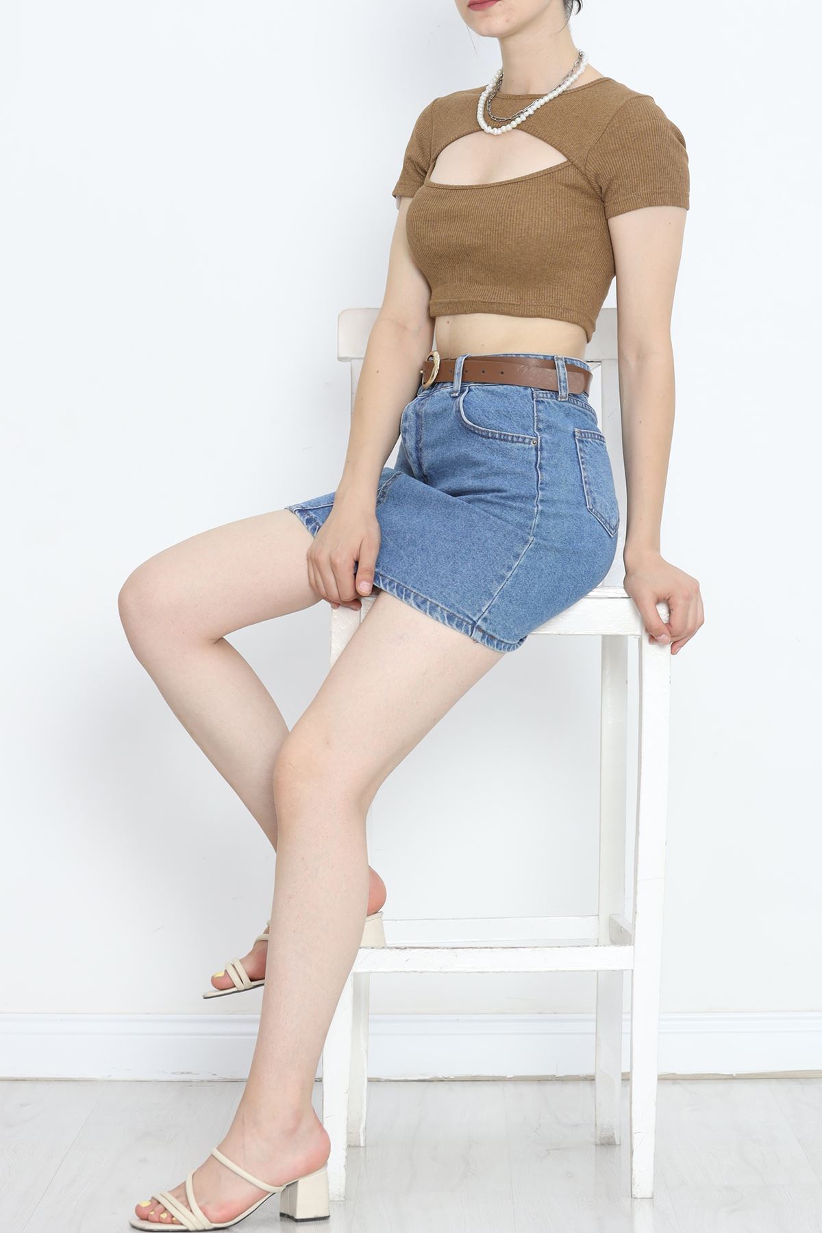 Low-cut Crop Body Coffee - 4121.1567.