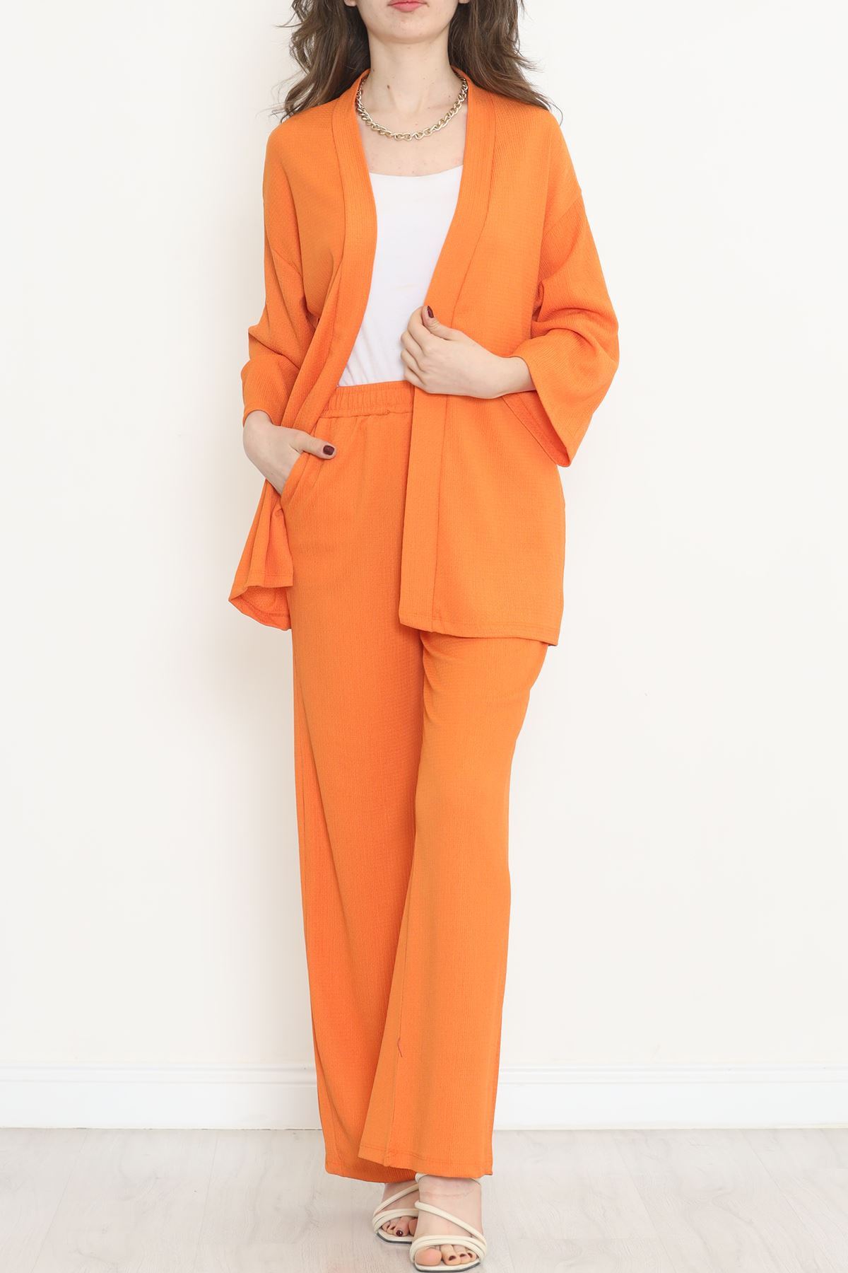 Long Kimono Suit Orange - 722.1247.