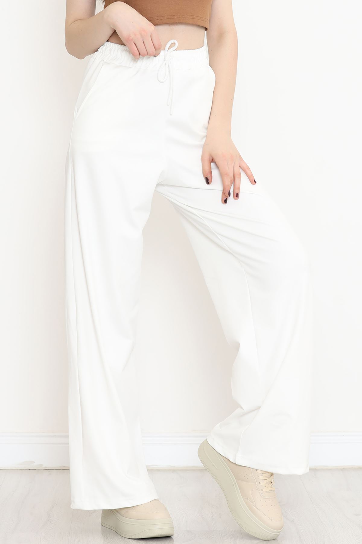 Palazzo Sweatpants White - 17157.1247.