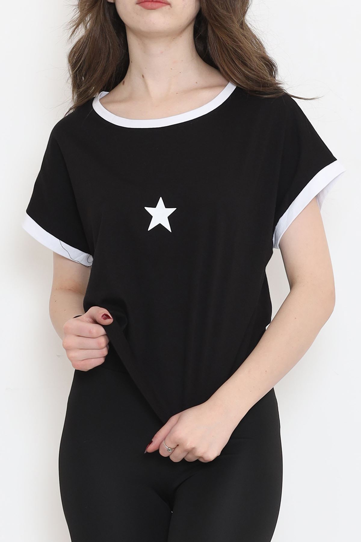 Printed T-shirt Black - 16555.1567.