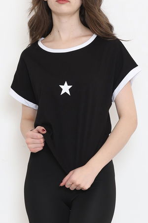 Printed T-shirt Black - 16555.1567.