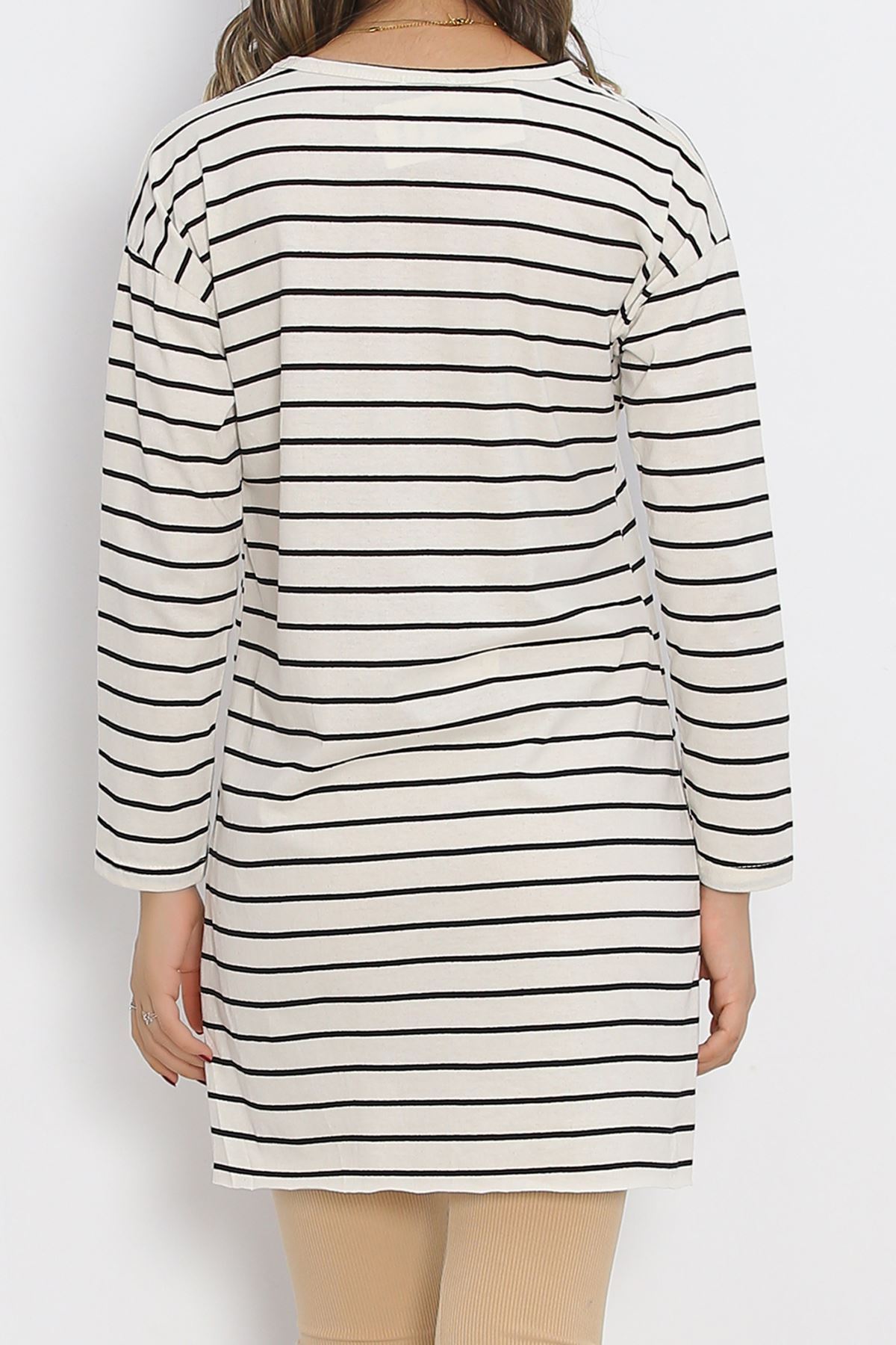 Striped Tunic Ecru - 11313.1567.