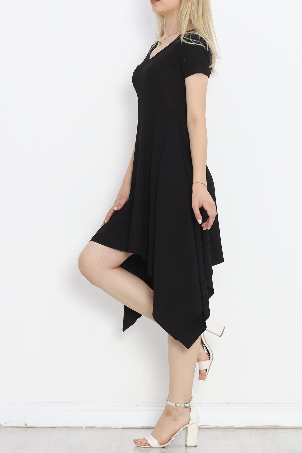 V Neck Dress Black - 18728.701.