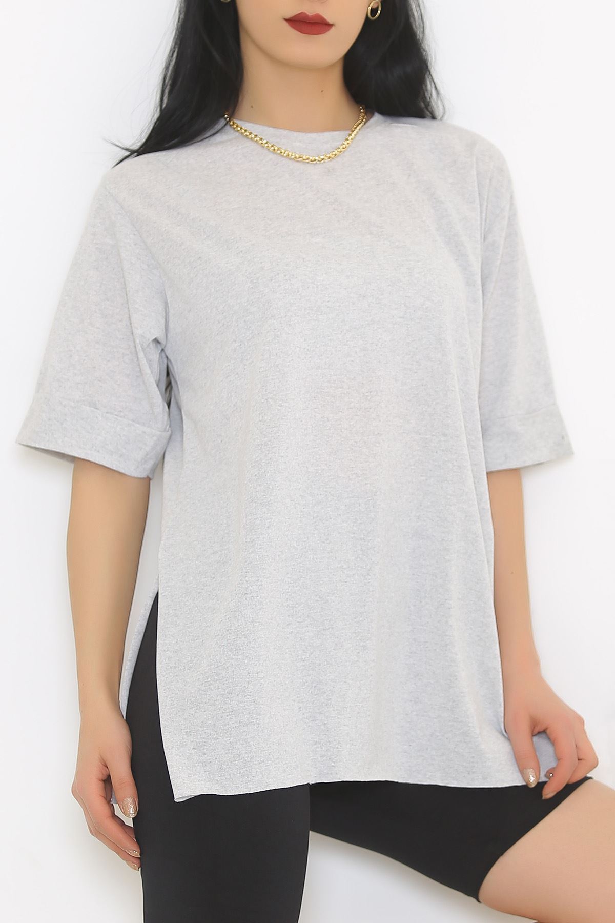 Double Sleeve T-Shirt Gray - 9611.253.