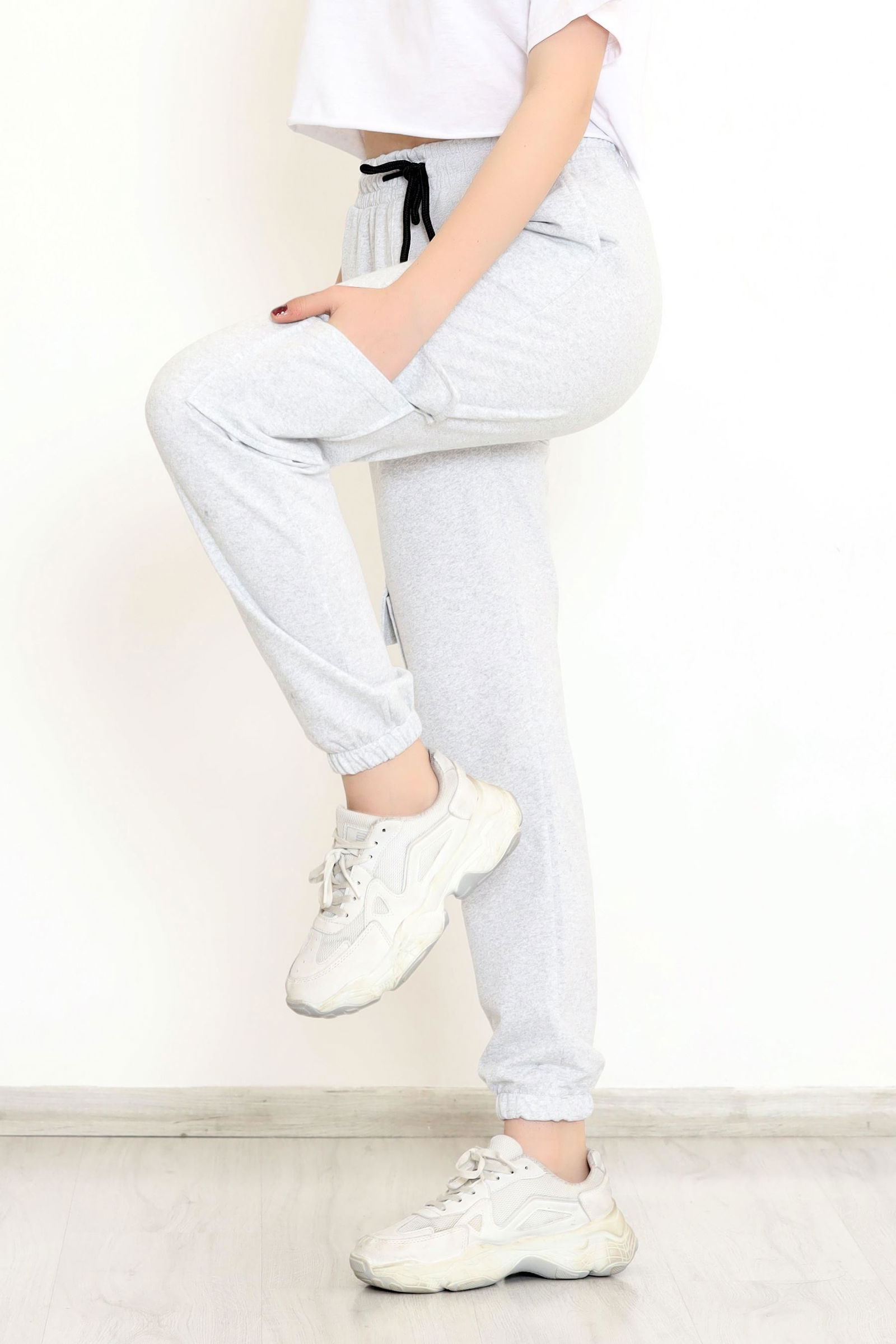 Cargo Pocket Sweatpants Gray1 - 9238.1250.