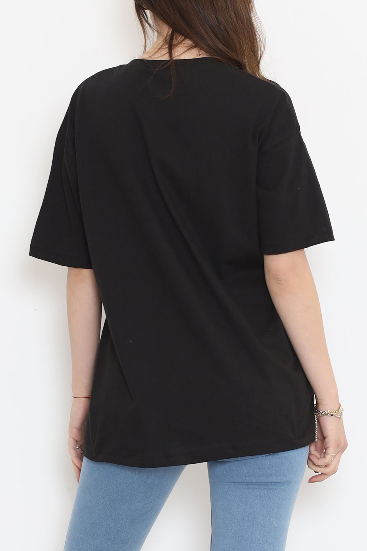 Printed T-shirt Black - 16492.1567.