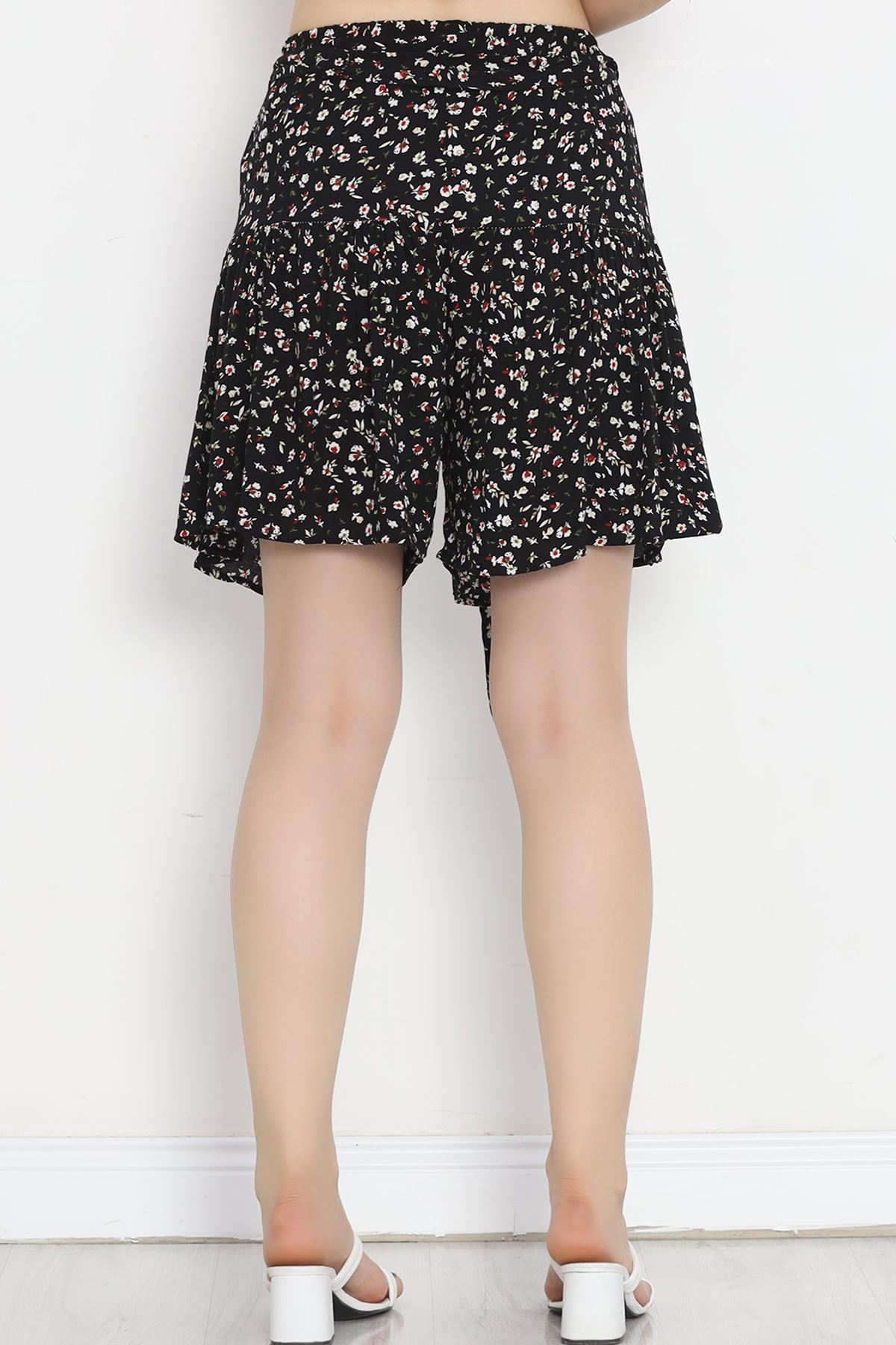 Skirt with Belted Shorts Black and White - 16701.1355.