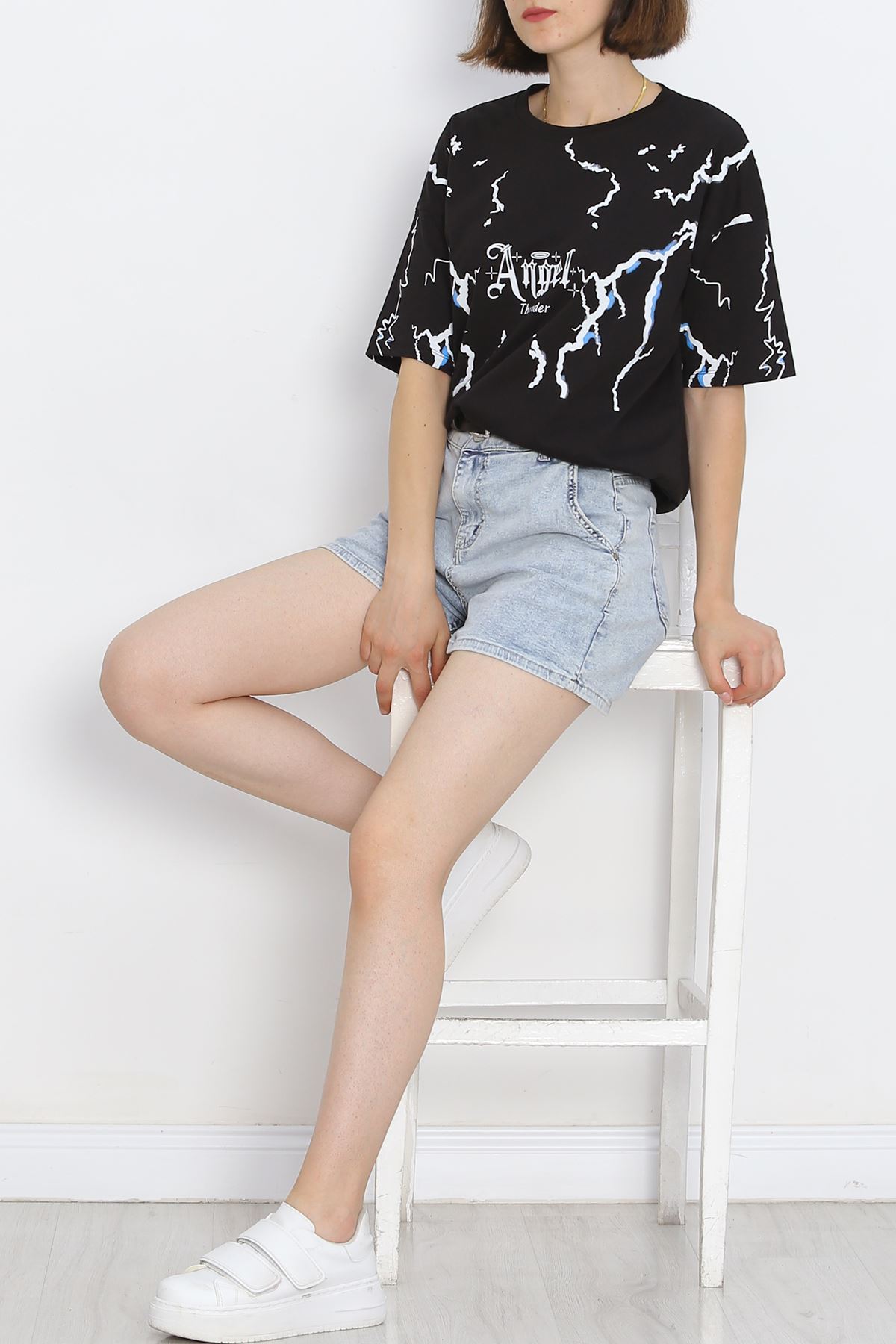 Printed T-shirt Black - 20014.1567.