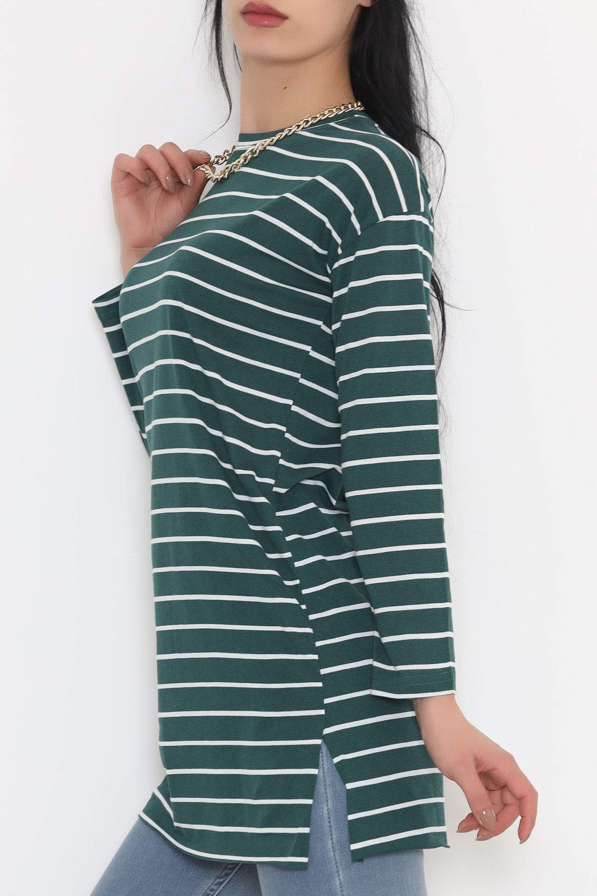 Striped Tunic Dark Green - 11313.1567.