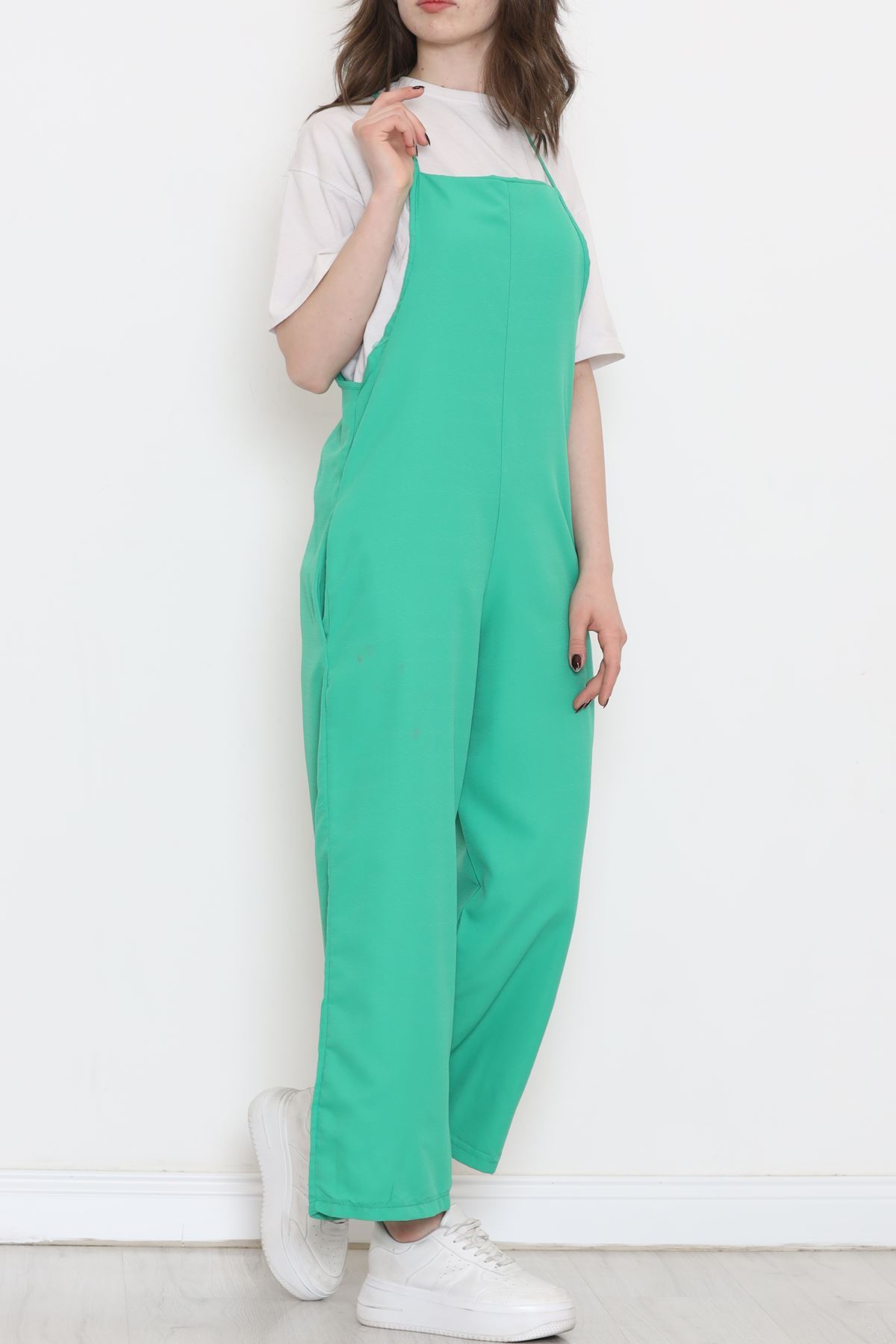 Rope Strap Jumpsuit Green - 18324.701.