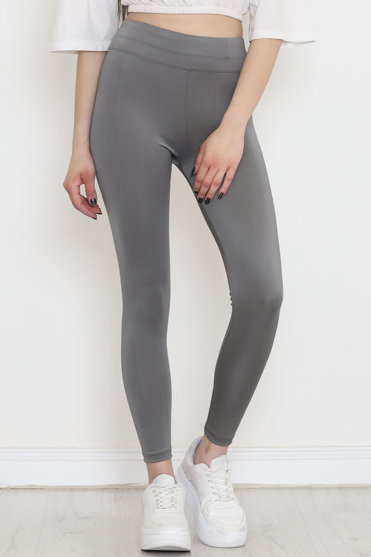 Shiny Disco Leggings Smoked - 12445.1778.