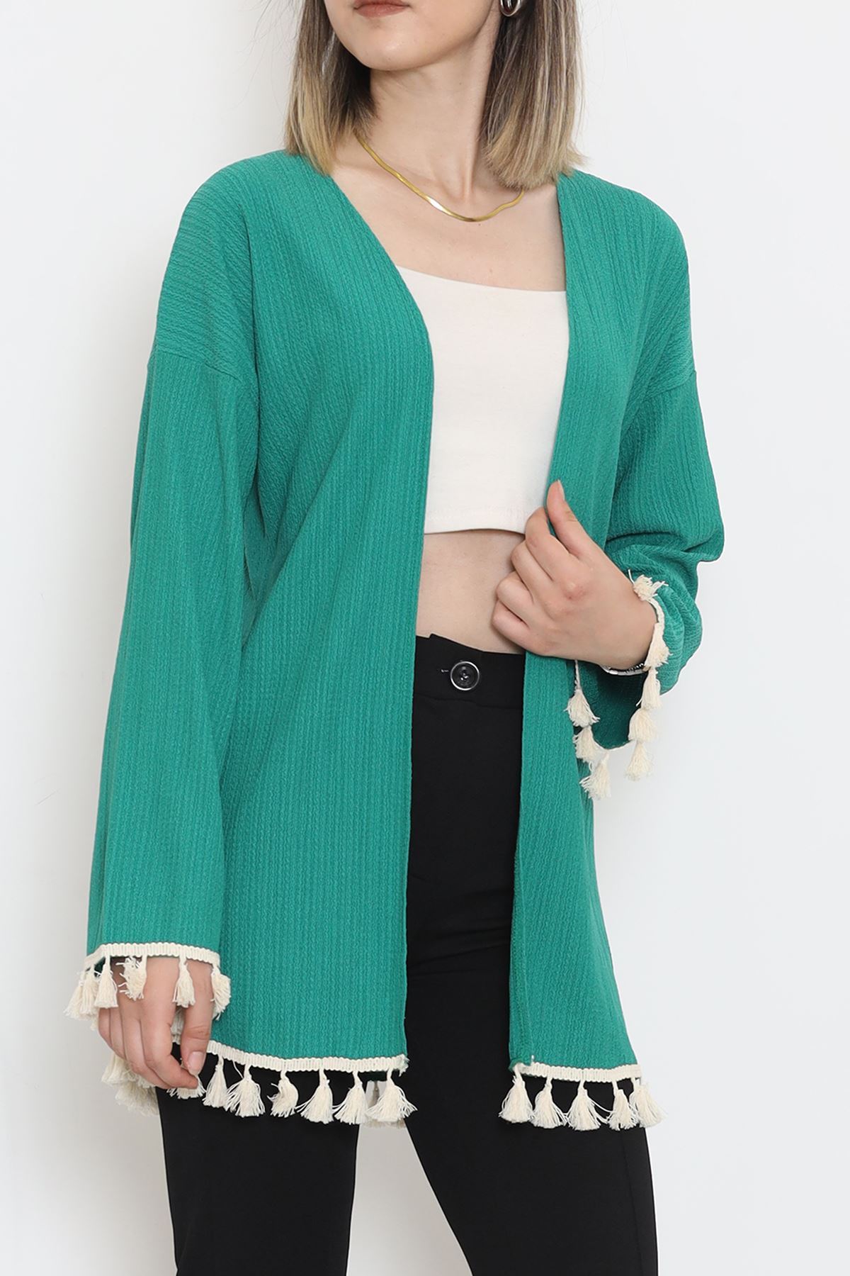 Pompom Kimono Green - 12577.631.