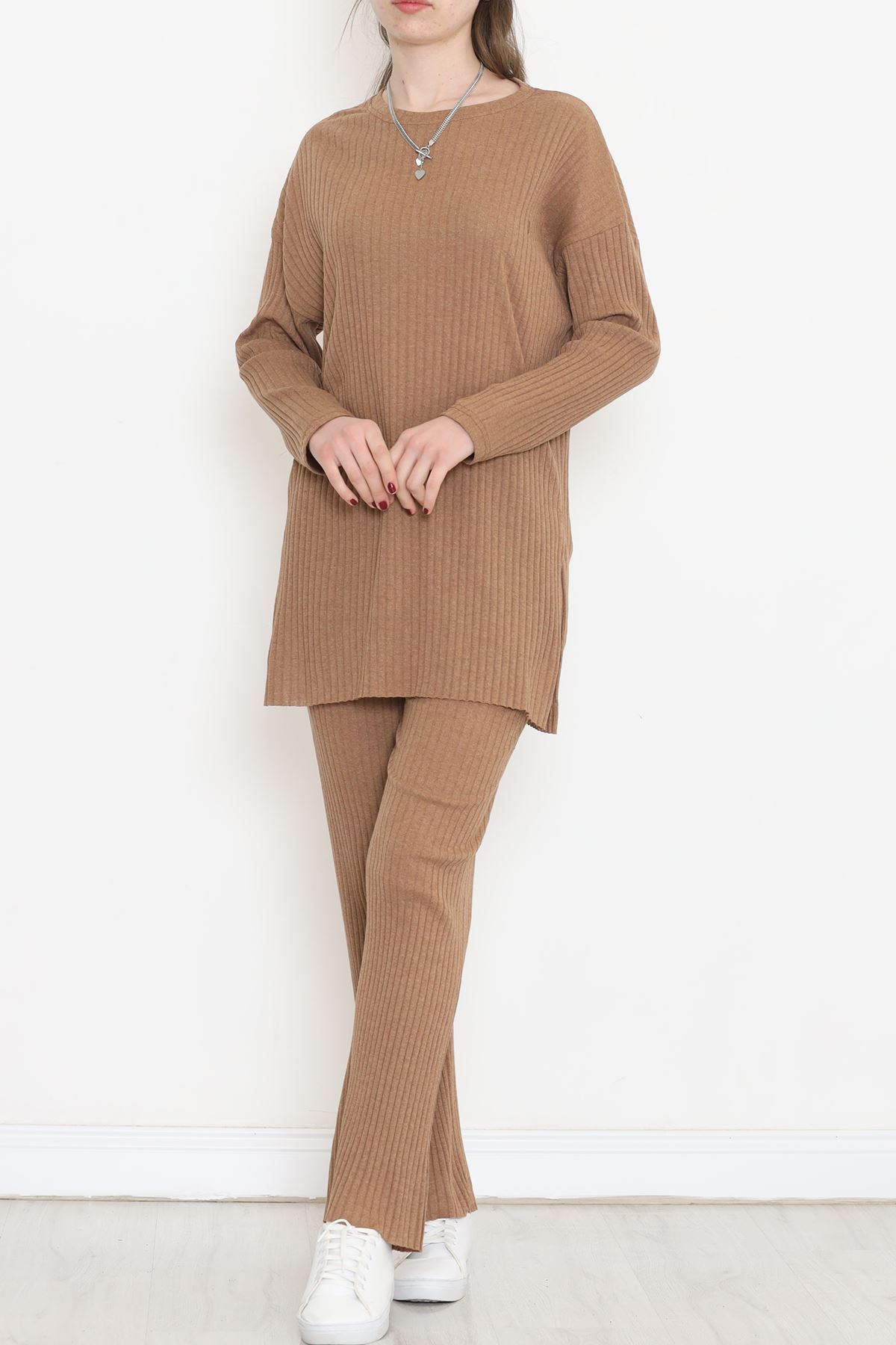 Long Sleeve Fitted Suit Camel - 10147.1567.