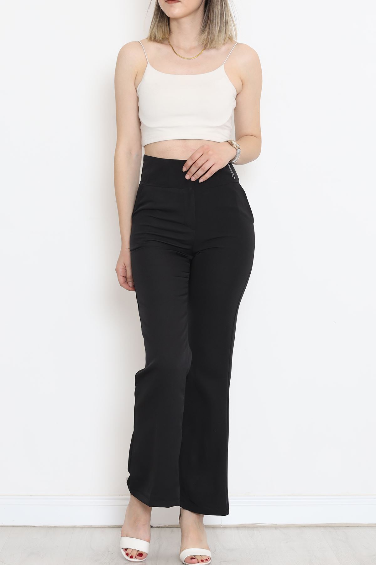 Double Leg Trousers Black - 726.1247.