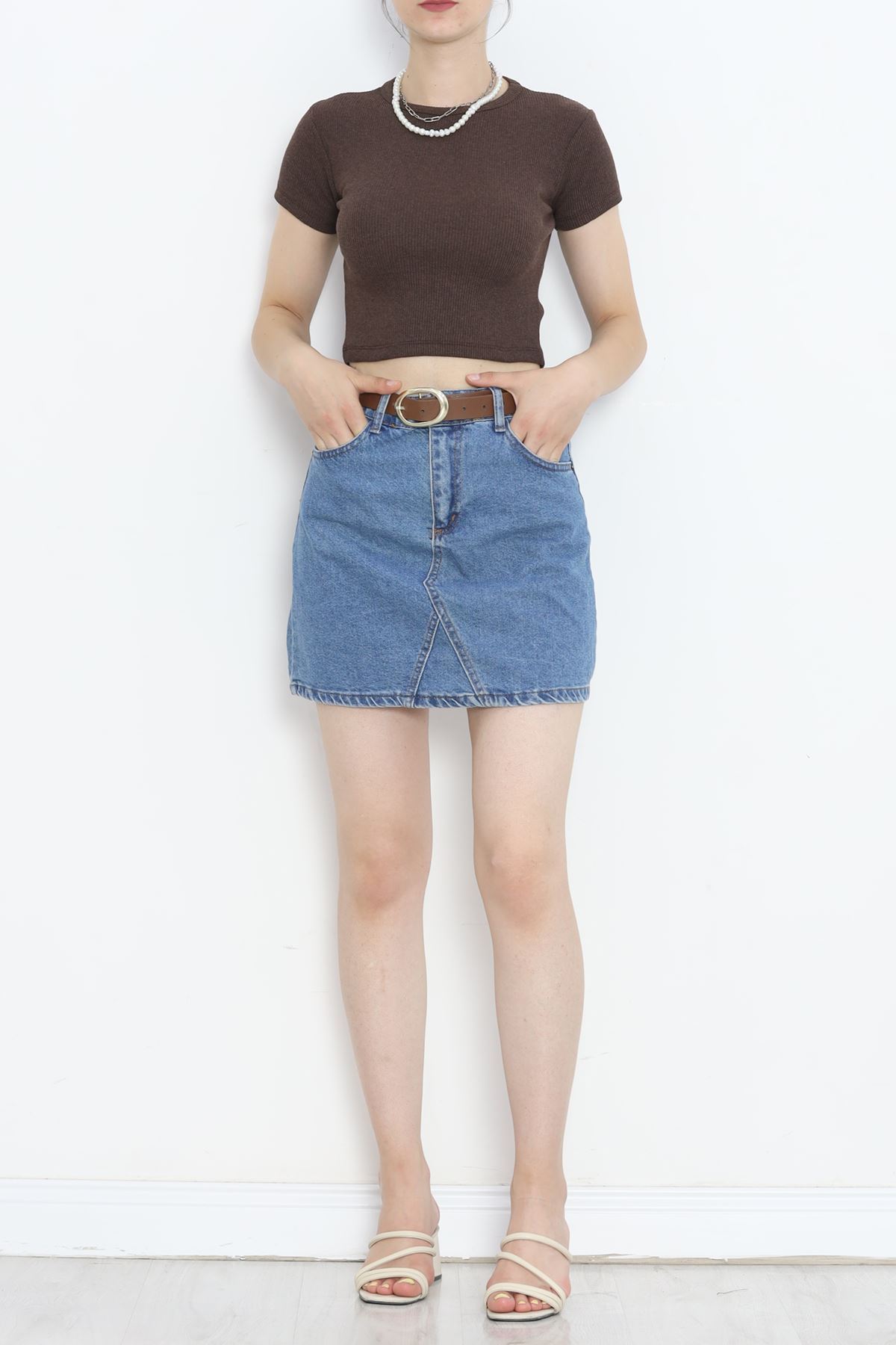 Crew Neck Camisole Body Light Brown - 18880.1567.