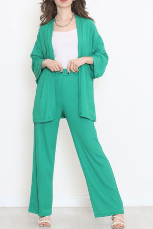 Long Kimono Suit Green - 722.1247.