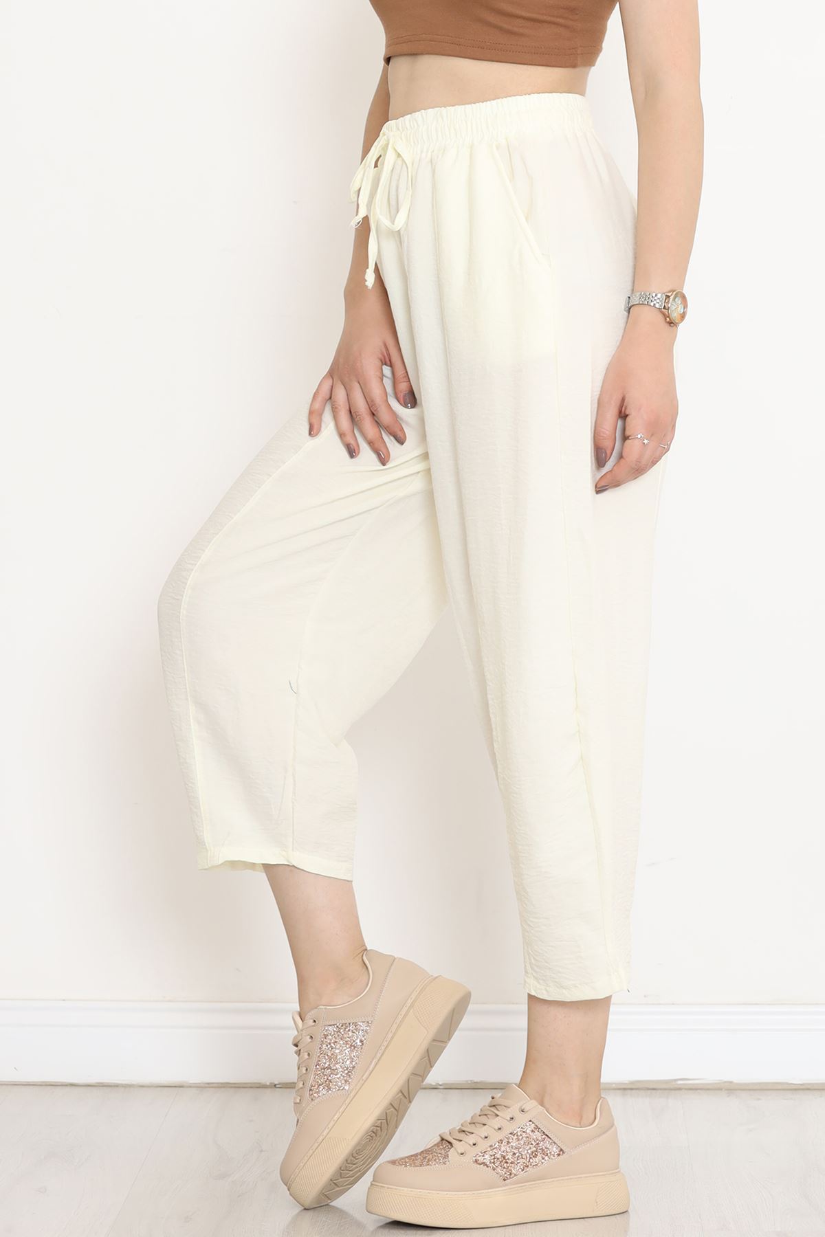 Çımalı Shalwar Pants Light Yellow - 320.1247.