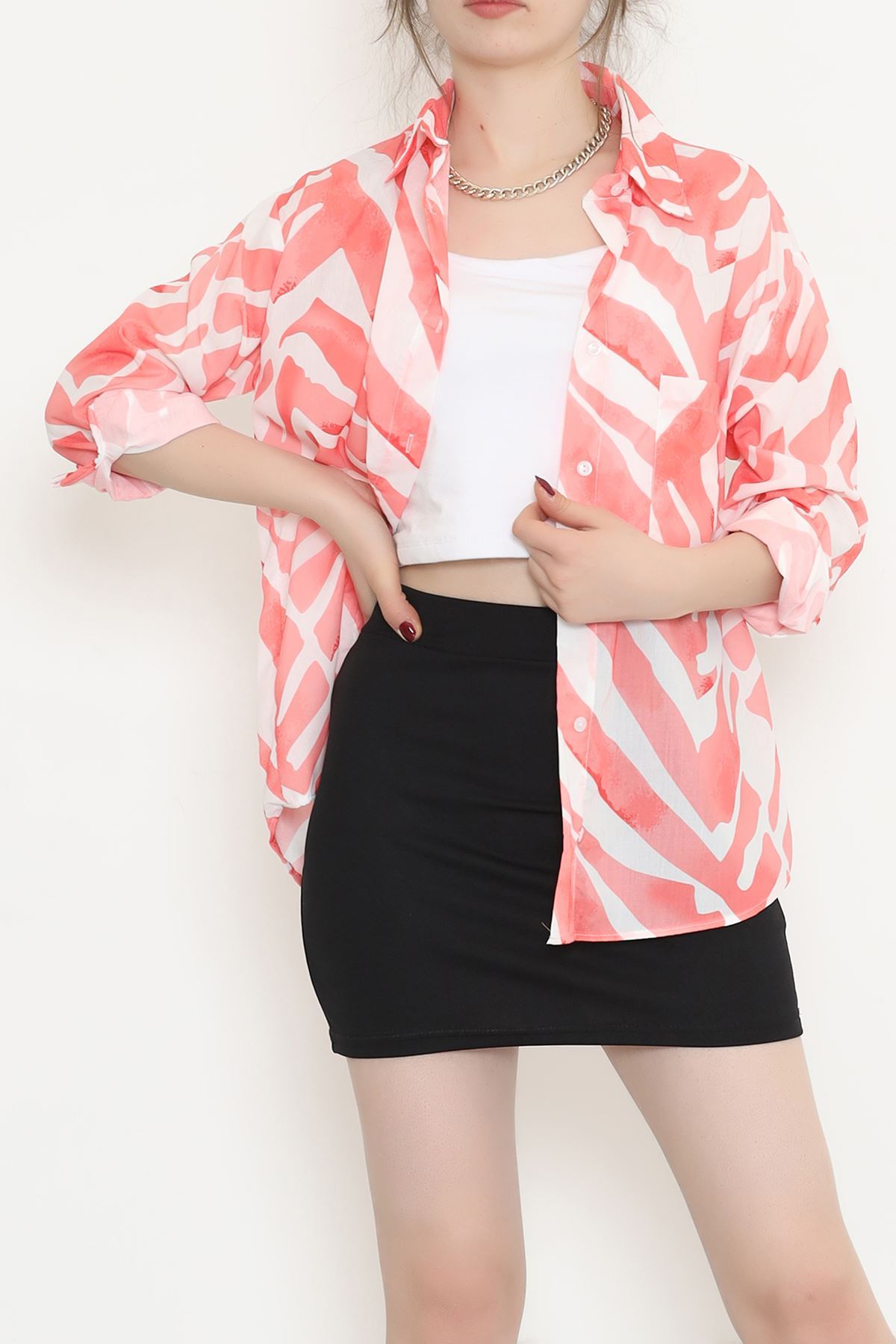 Voile Patterned Shirt Pomegranate Blossom - 989.1247.