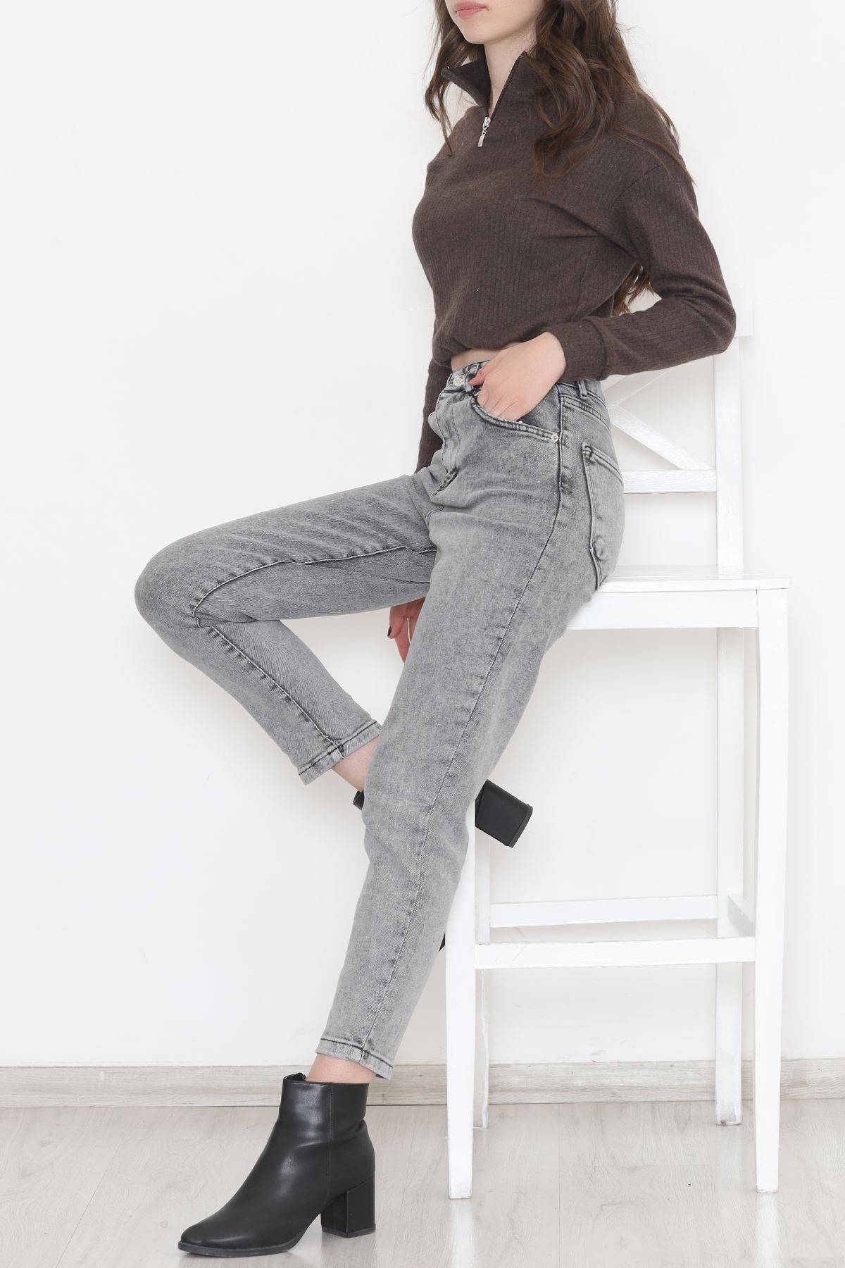 Boyfriend Kot Trousers Gri2 - 11917.1431.