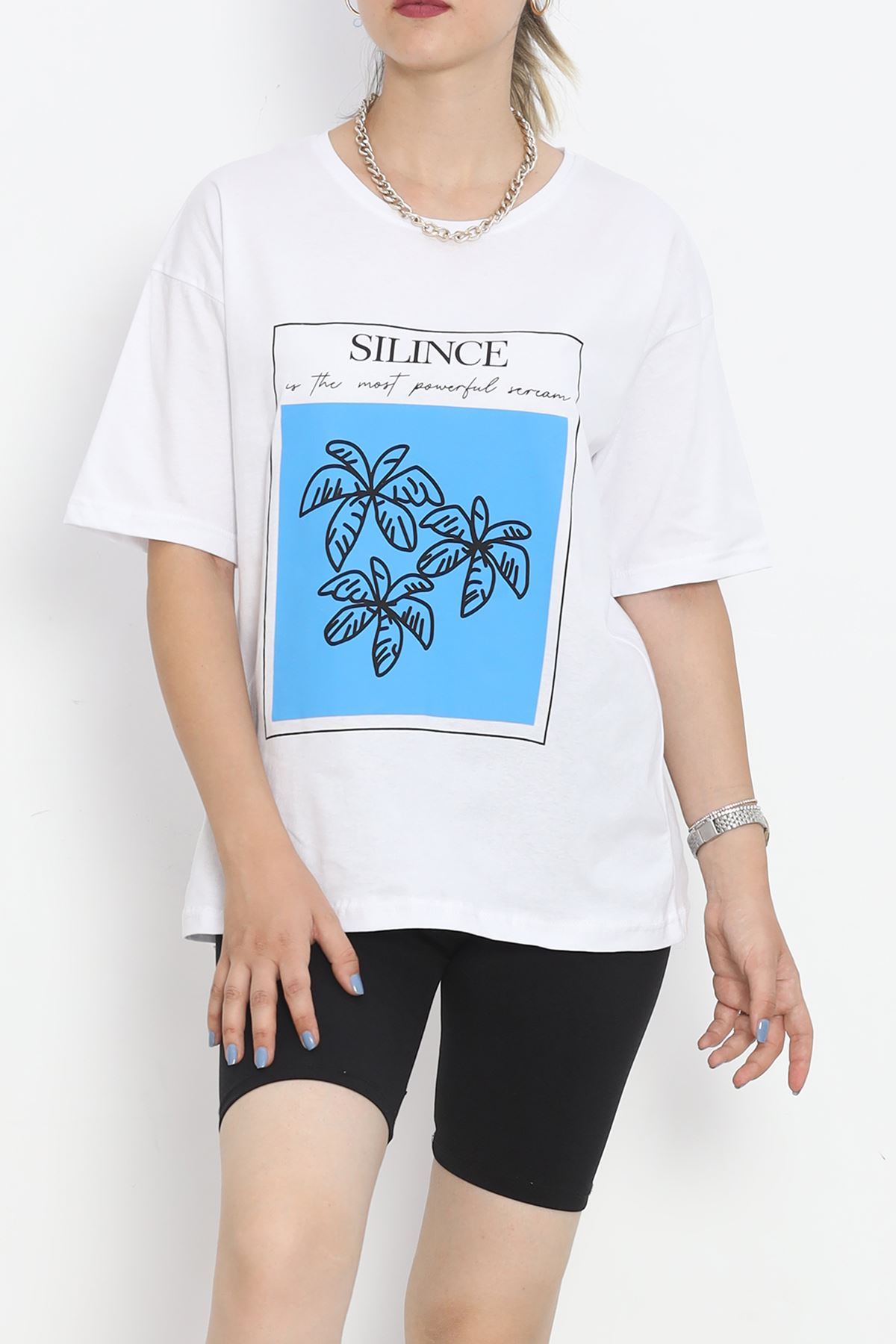 Printed Crew Neck T-shirt White - 16520.1567.