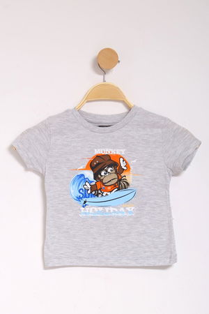 1-4 Years Printed T-Shirt Gray - 124034.1576.