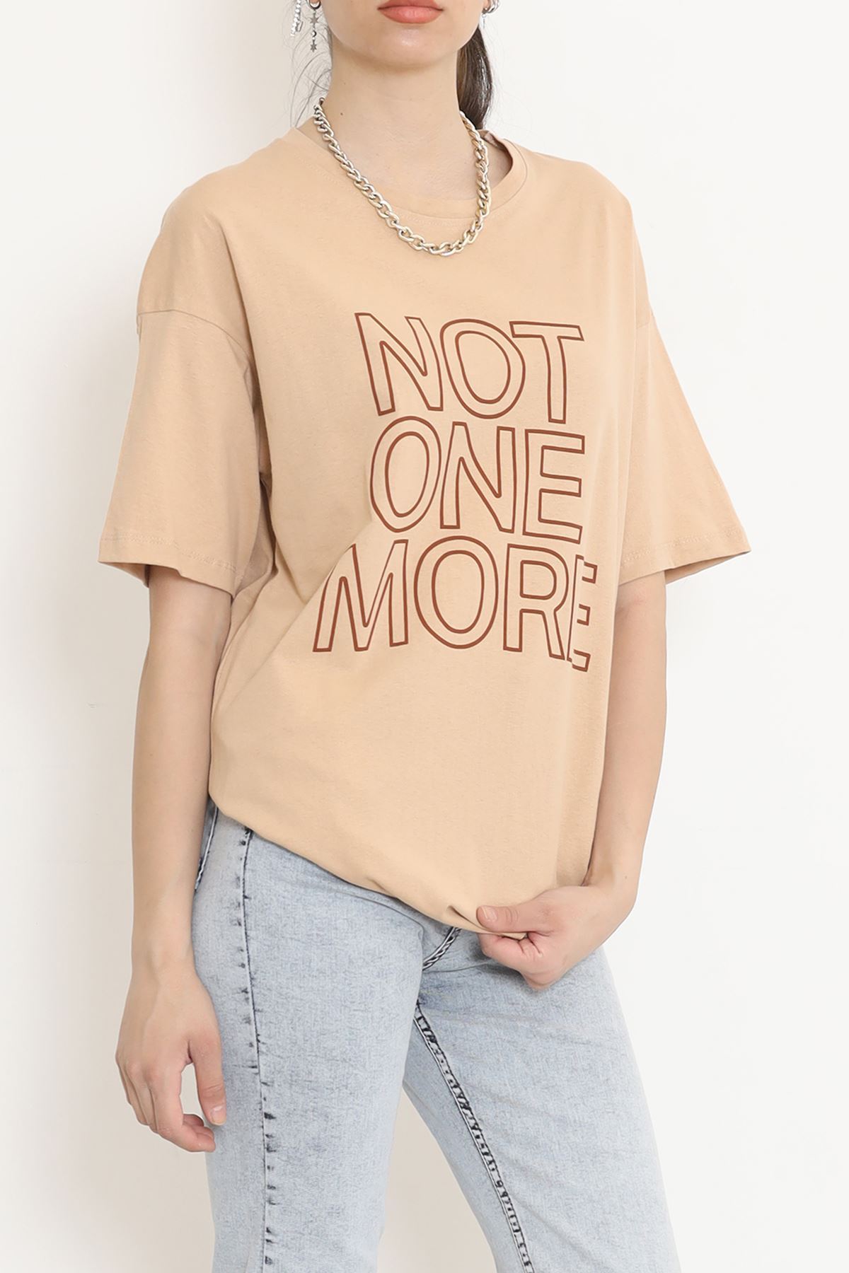 Printed Oversize T-Shirt Mink - 16504.1567.