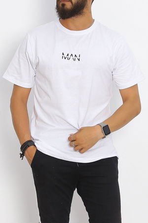 Printed Men's T-shirt White - 20028.1567.