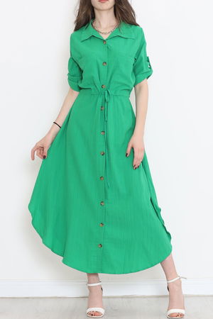 Double Pocket Dress Green - 152343.701.