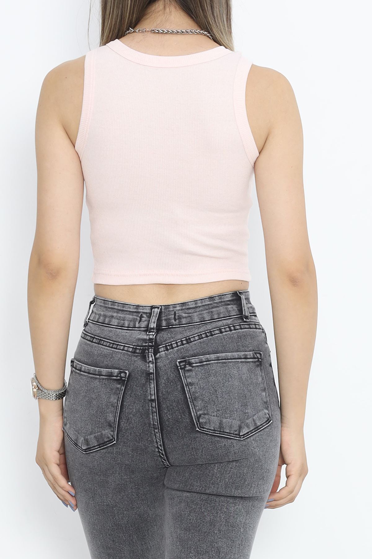 Crew Neck Tank Top Pink - 18600.1723.